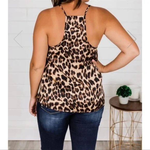 Pink Lily Cheetah Print Camisole - Picture 3 of 7